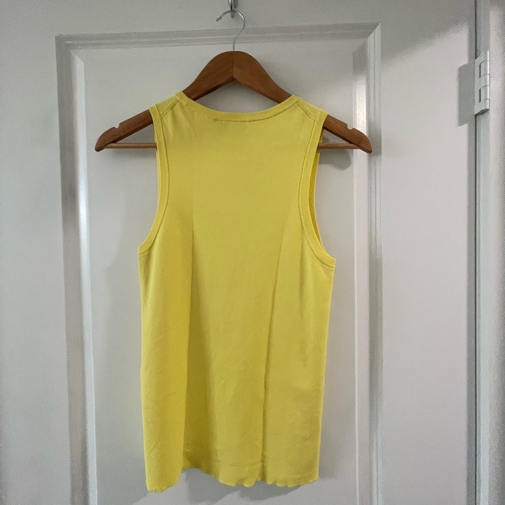 COS Yellow Ribbed Tank Top - Picture 3 of 3